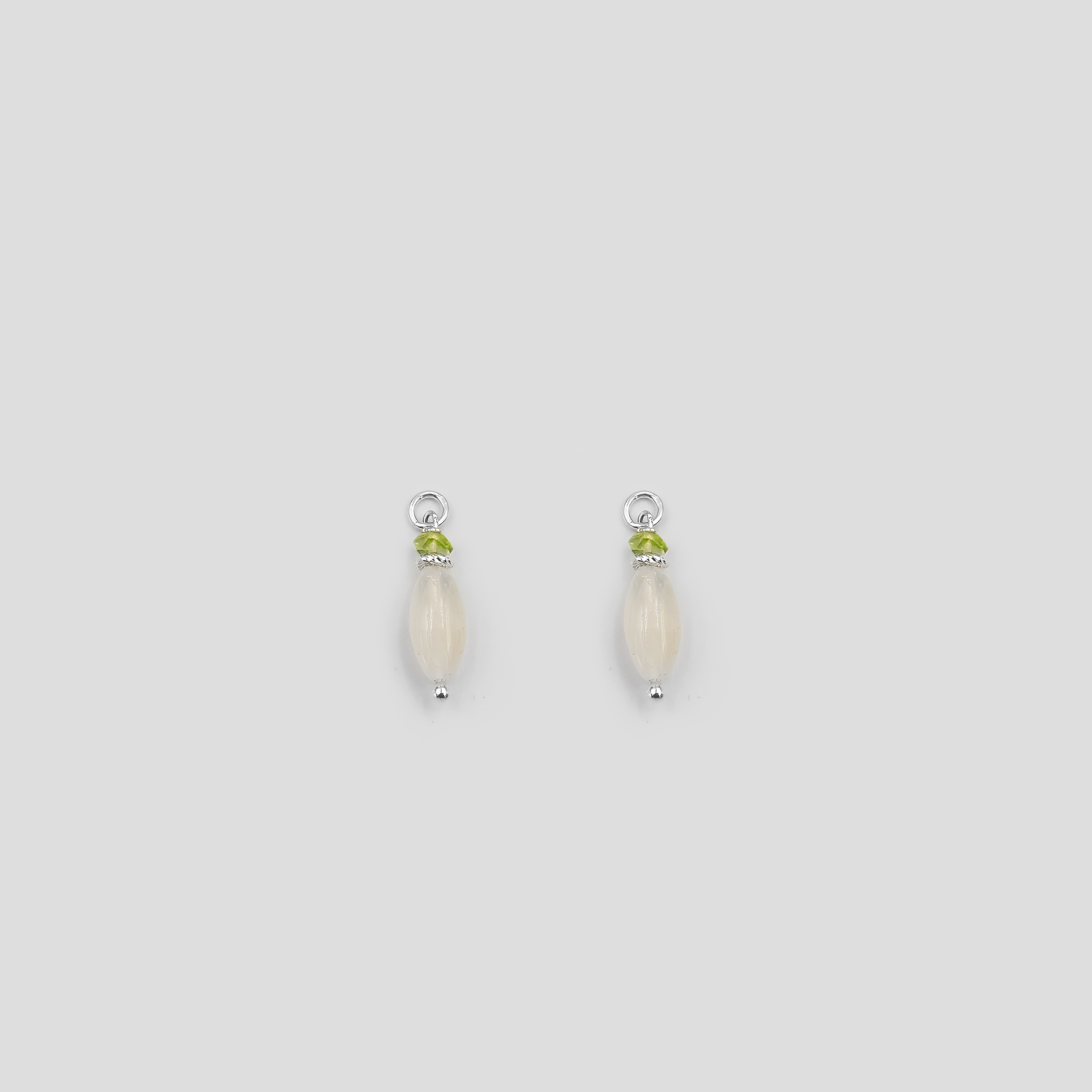 Britney earrings with moonstone charms