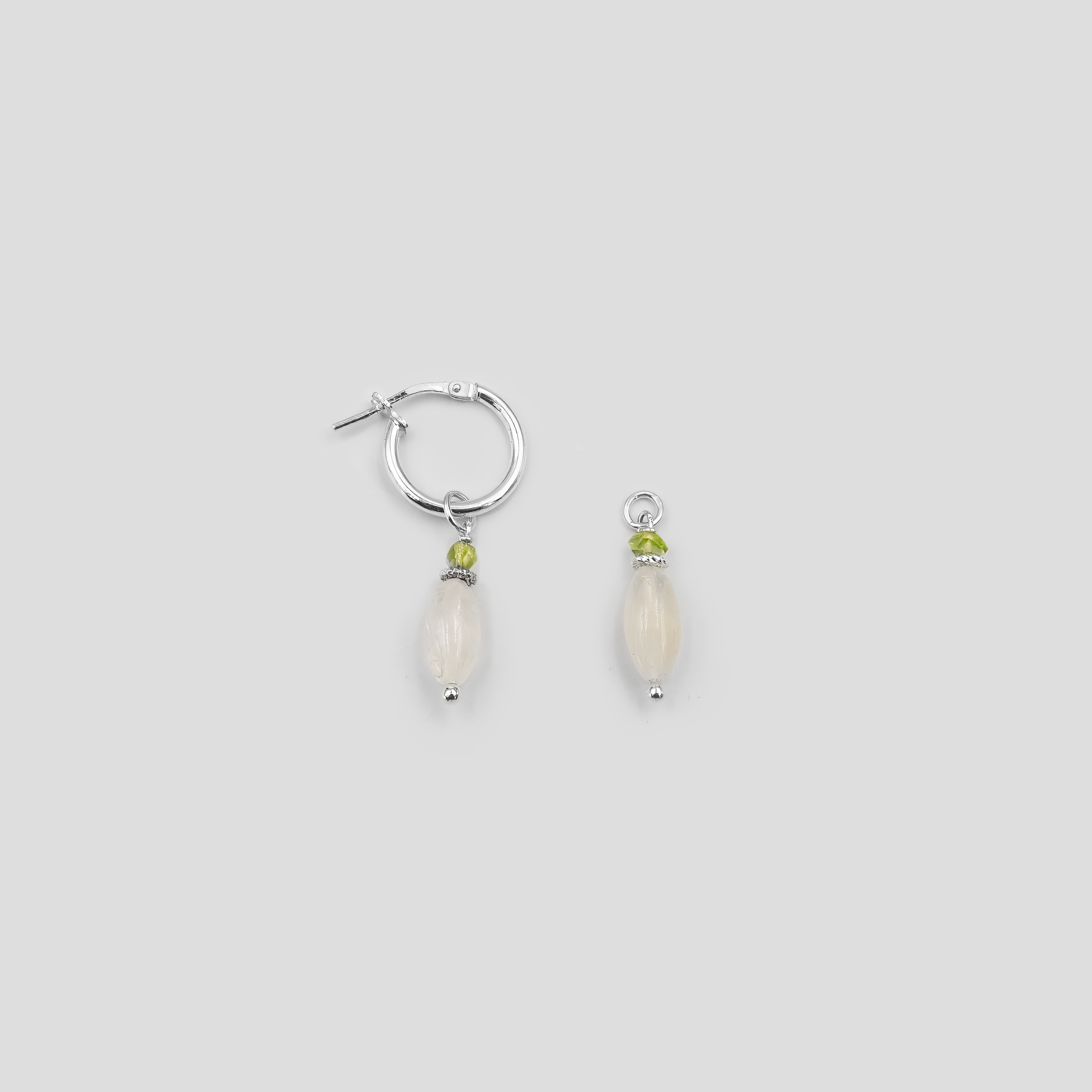 Britney earrings with moonstone charms