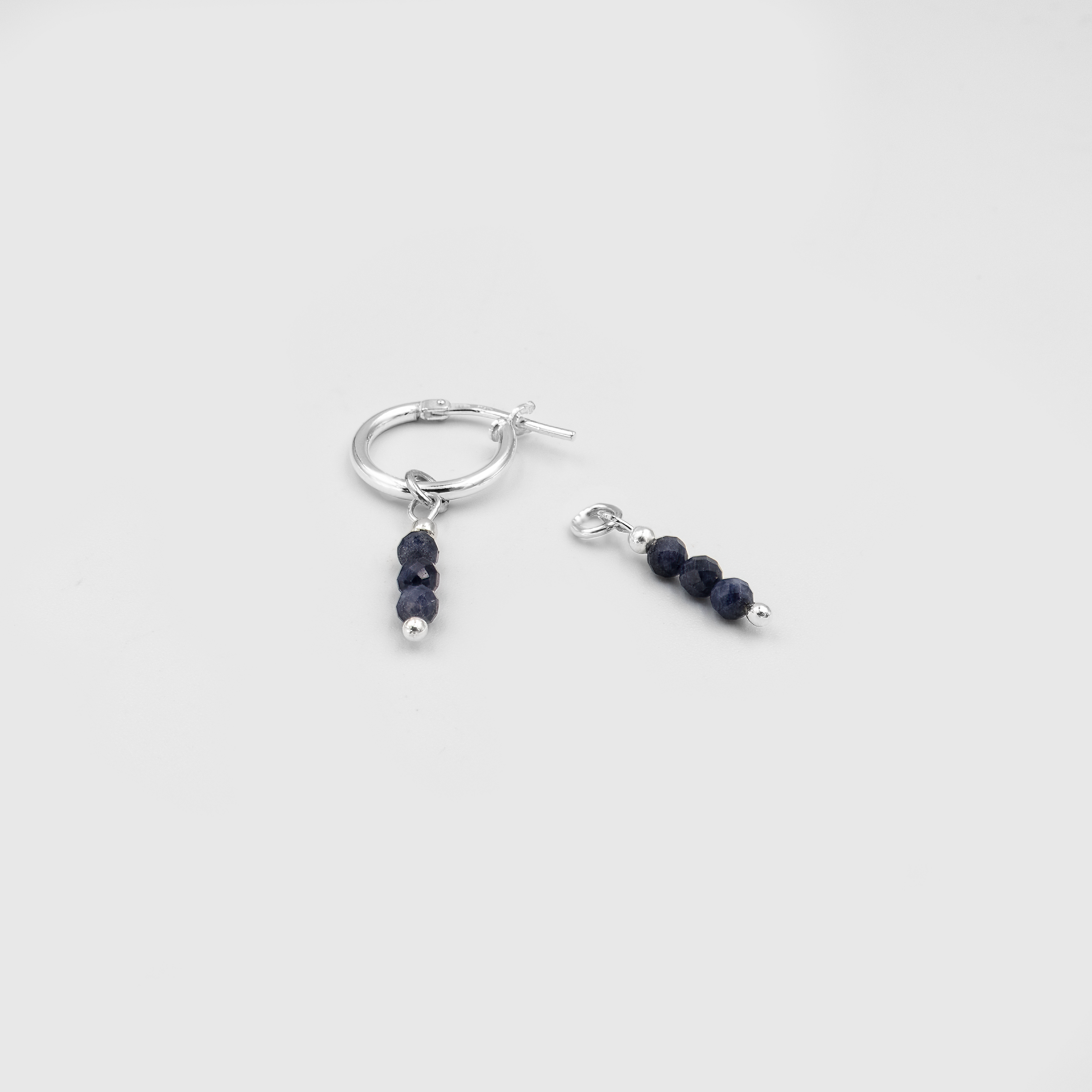 Beatrice earrings with sapphire charms