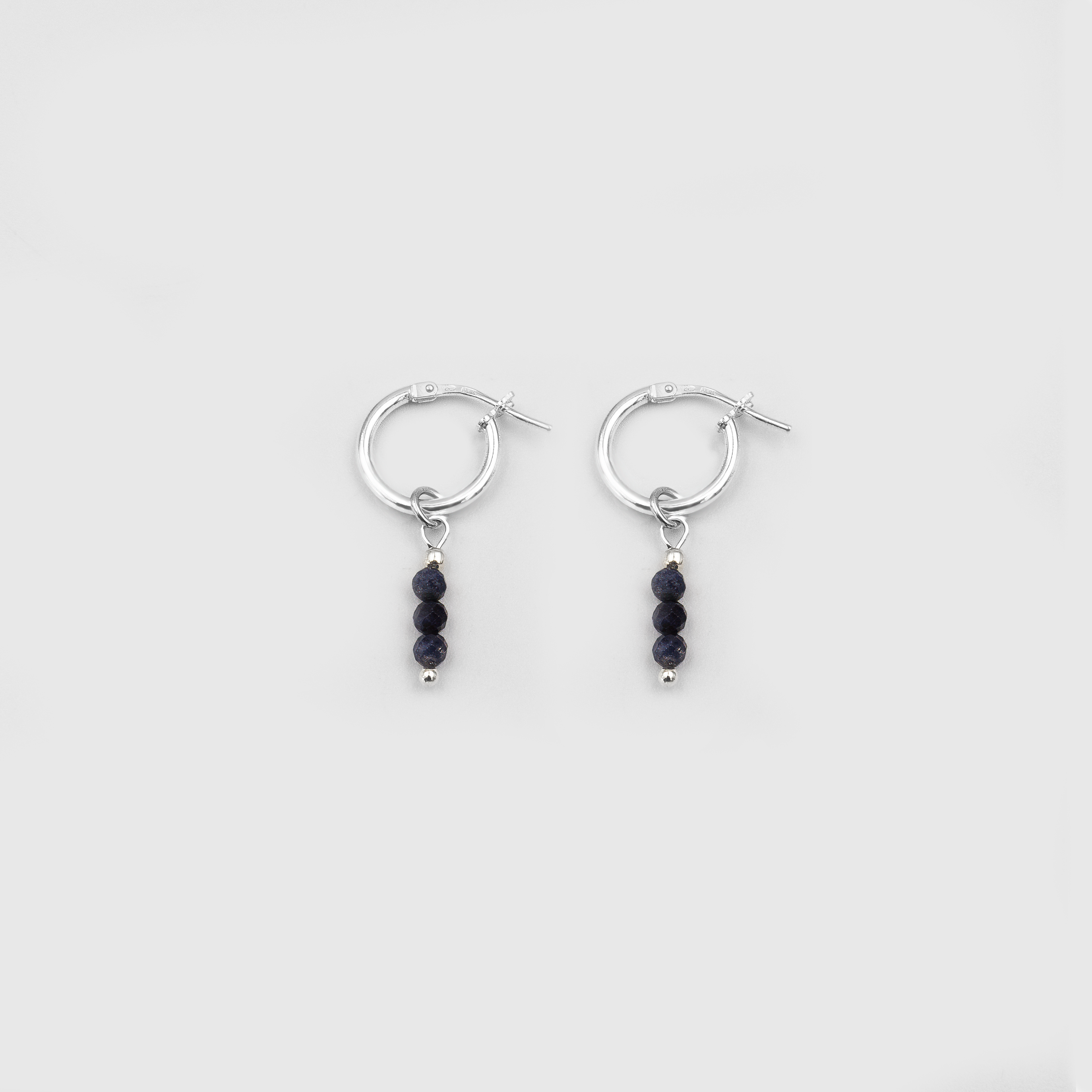 Beatrice earrings with sapphire charms
