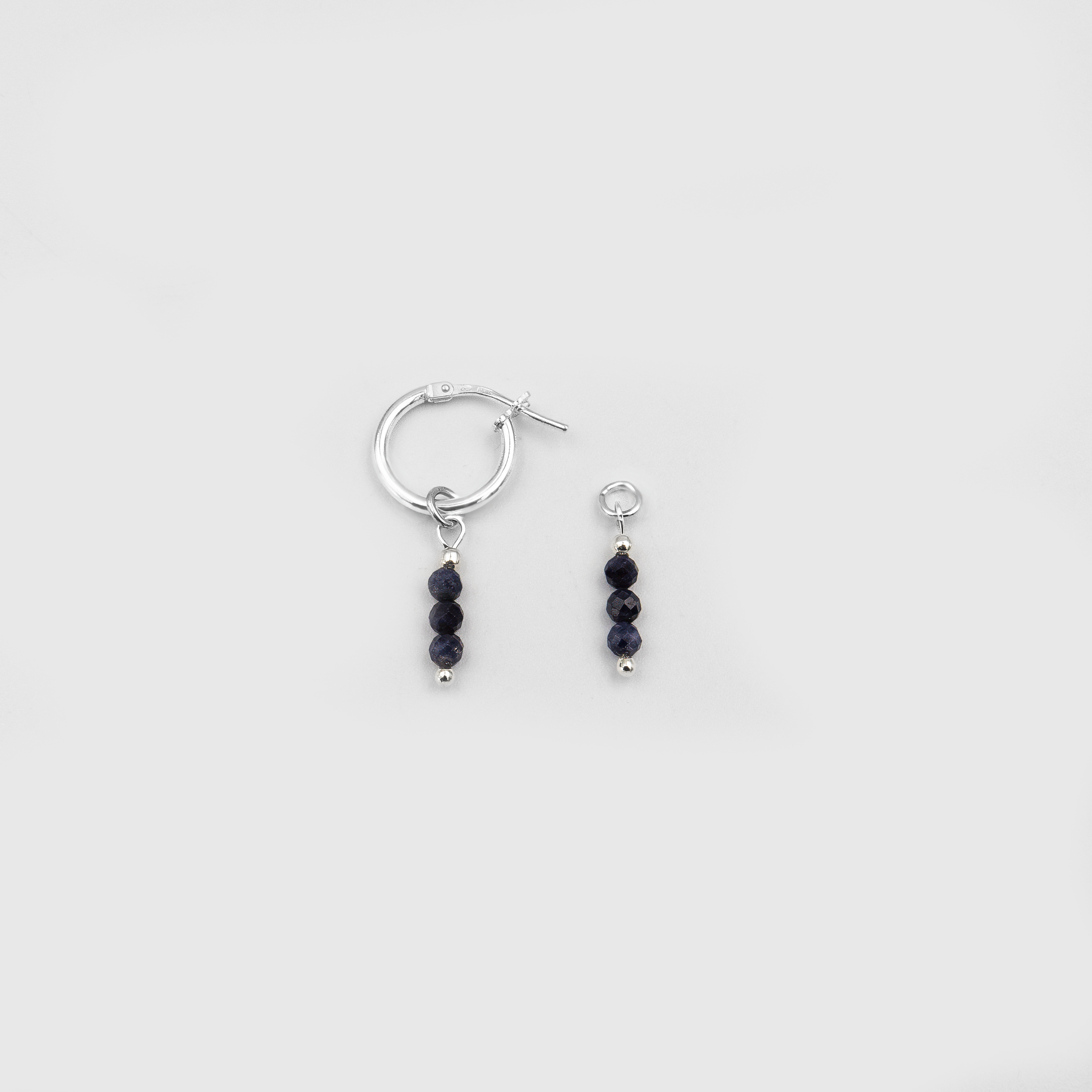 Beatrice earrings with sapphire charms