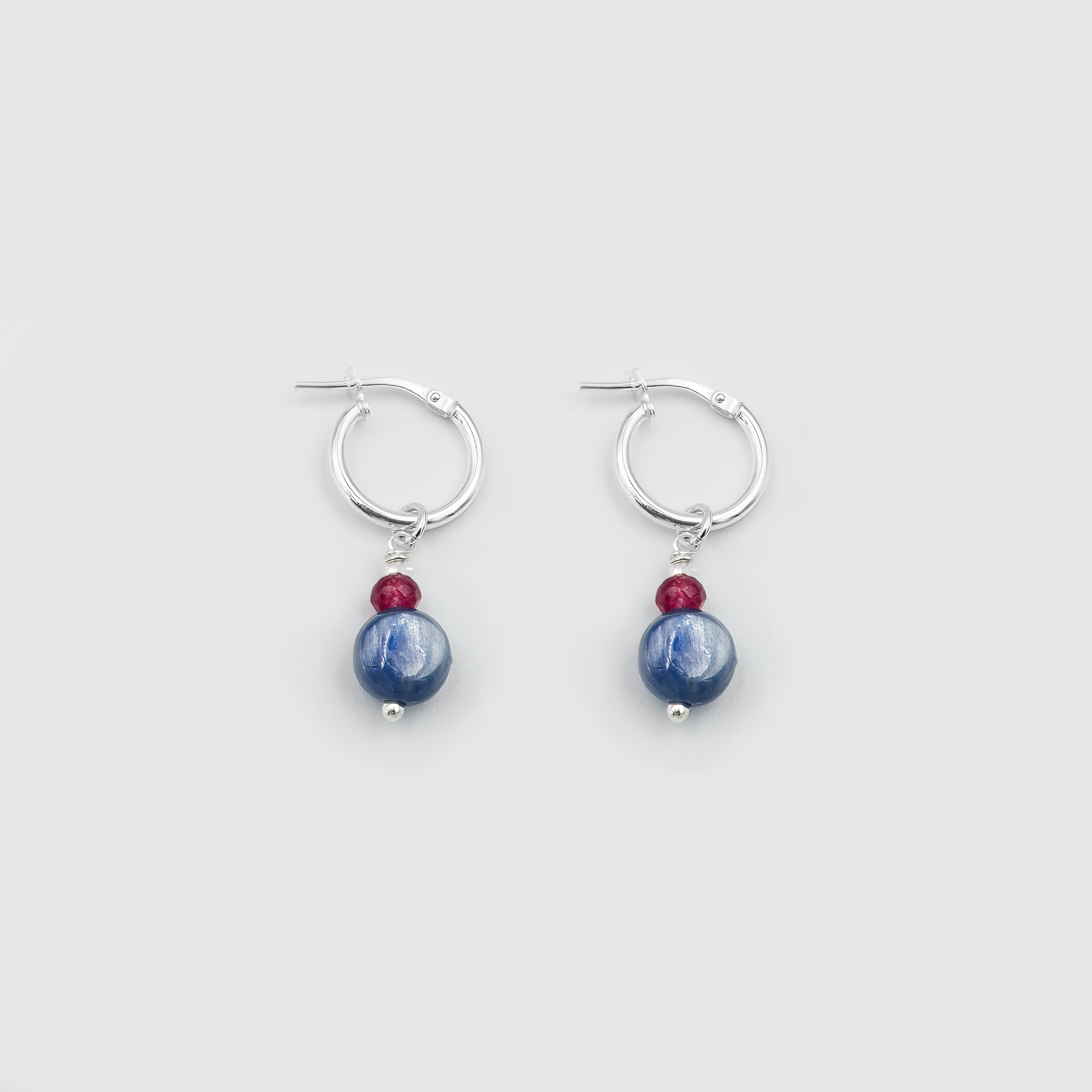 Ady earrings with kyanite charms