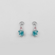 Miranda earrings with apatite charms and pink tourmaline