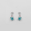 Miranda earrings with apatite charms and pink tourmaline
