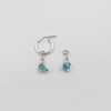 Miranda earrings with apatite charms and pink tourmaline