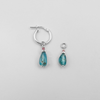 Vered set of earrings with apatite charms and pink tourmaline