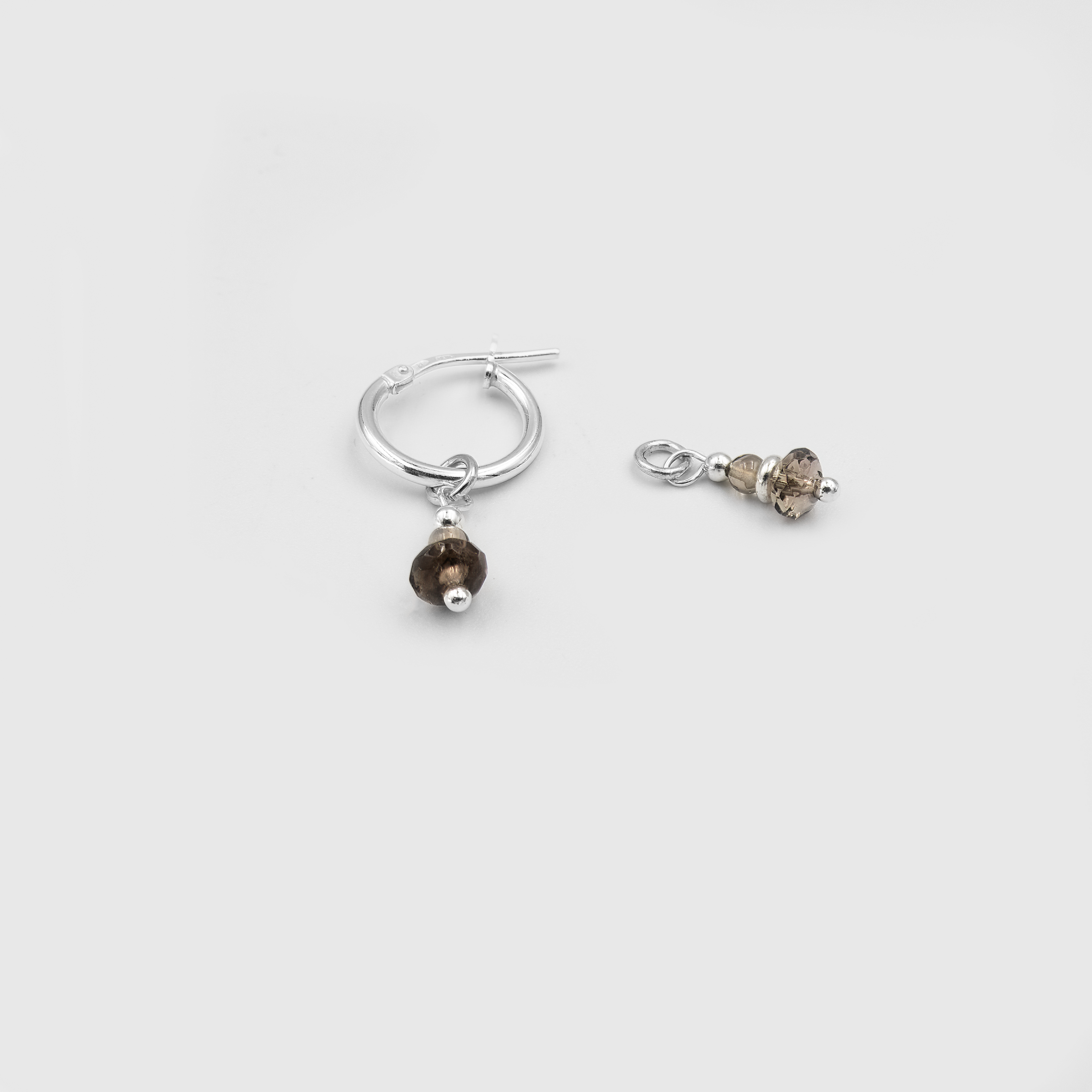 Arya Earrings with Topaz Charms