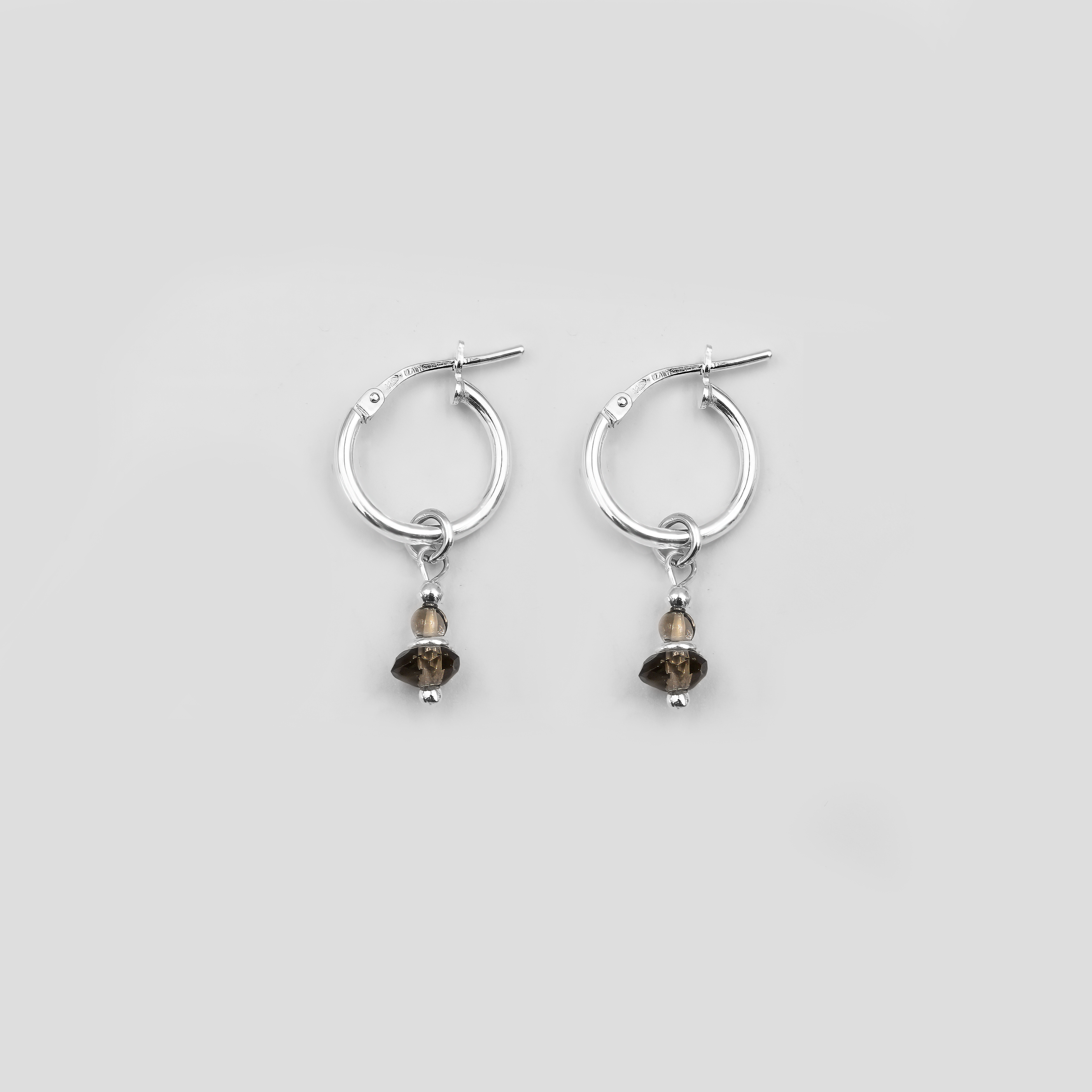 Arya Earrings with Topaz Charms