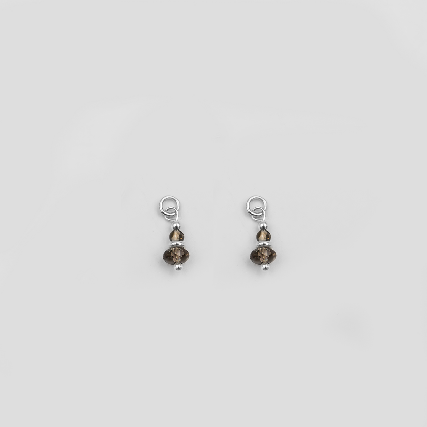 Arya Earrings with Topaz Charms