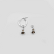 Arya Earrings with Topaz Charms