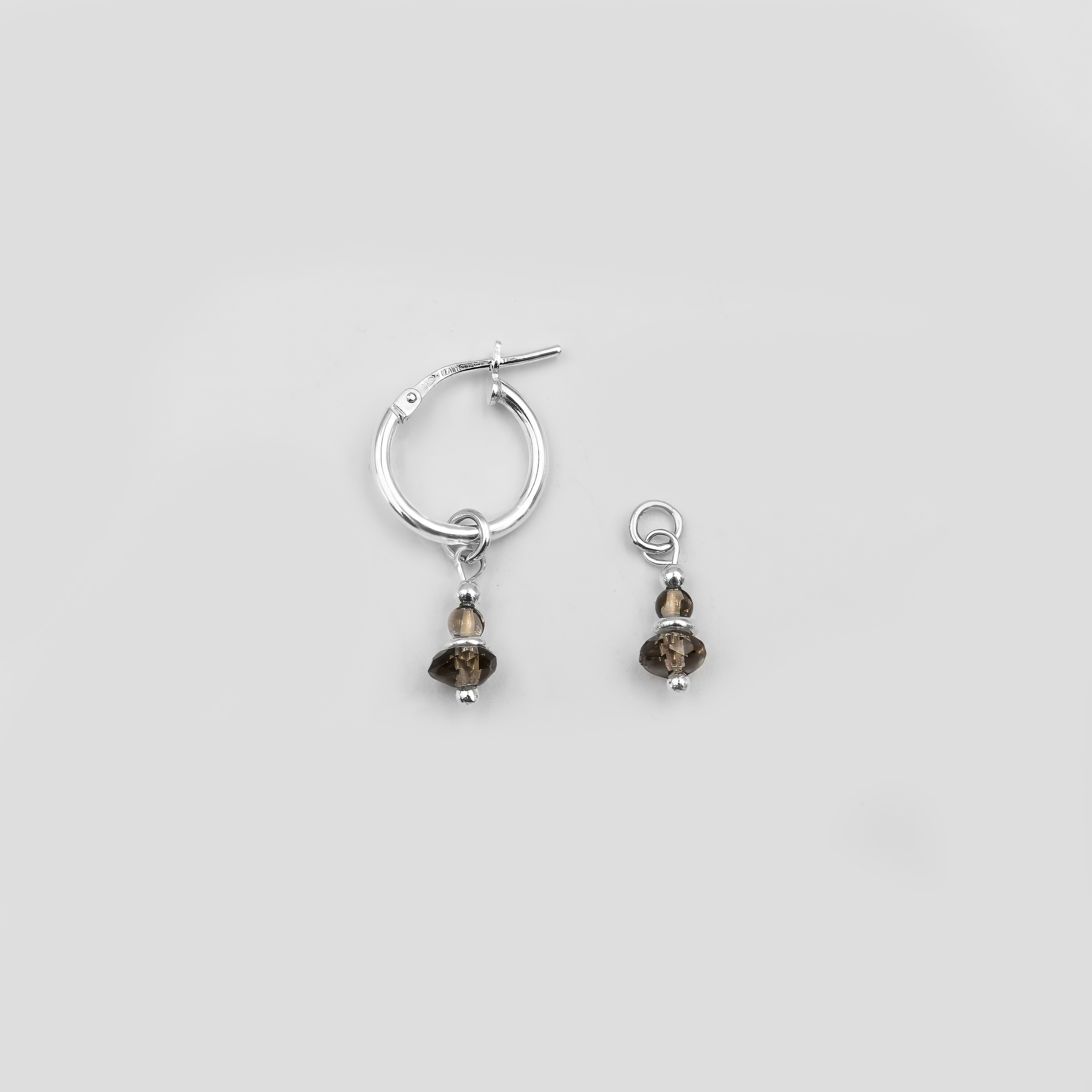 Arya Earrings with Topaz Charms