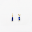 NatalyEarrings with lapis lazuli charms