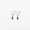 NatalyEarrings with lapis lazuli charms