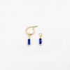 NatalyEarrings with lapis lazuli charms