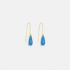 Blue cake chain earrings