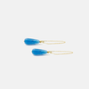 Blue cake chain earrings