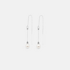 Long pearl earrings