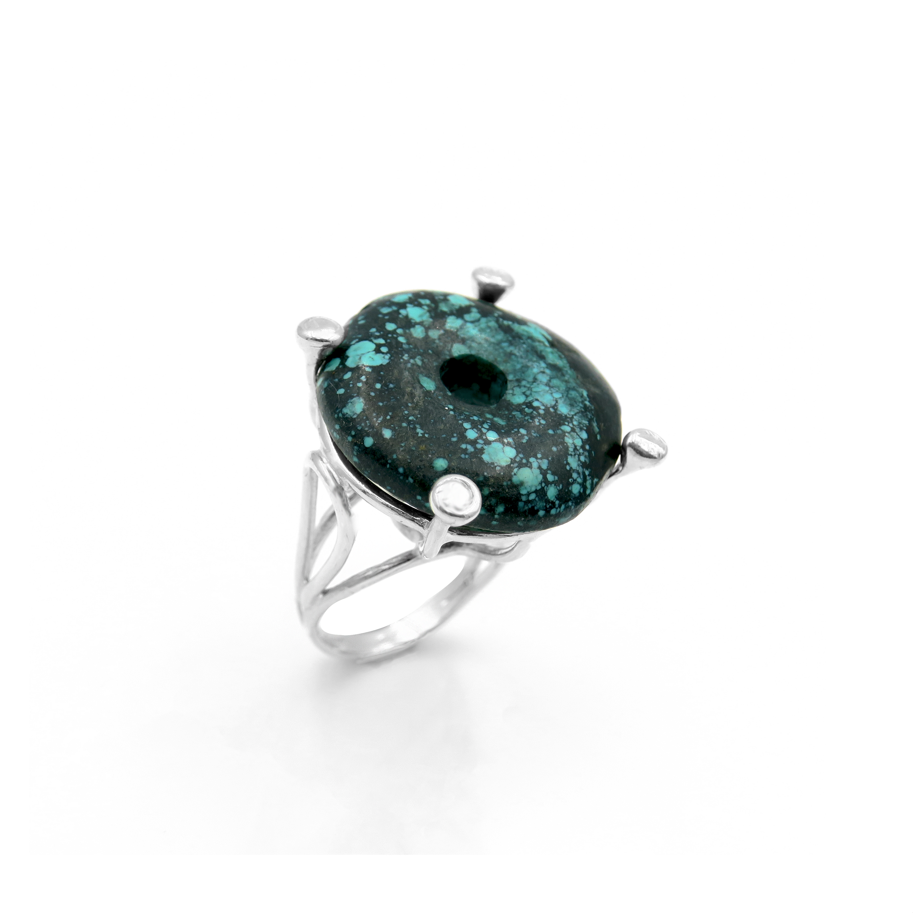 טבעת כסף עם טורקיז