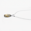 Necklace with agate pendant