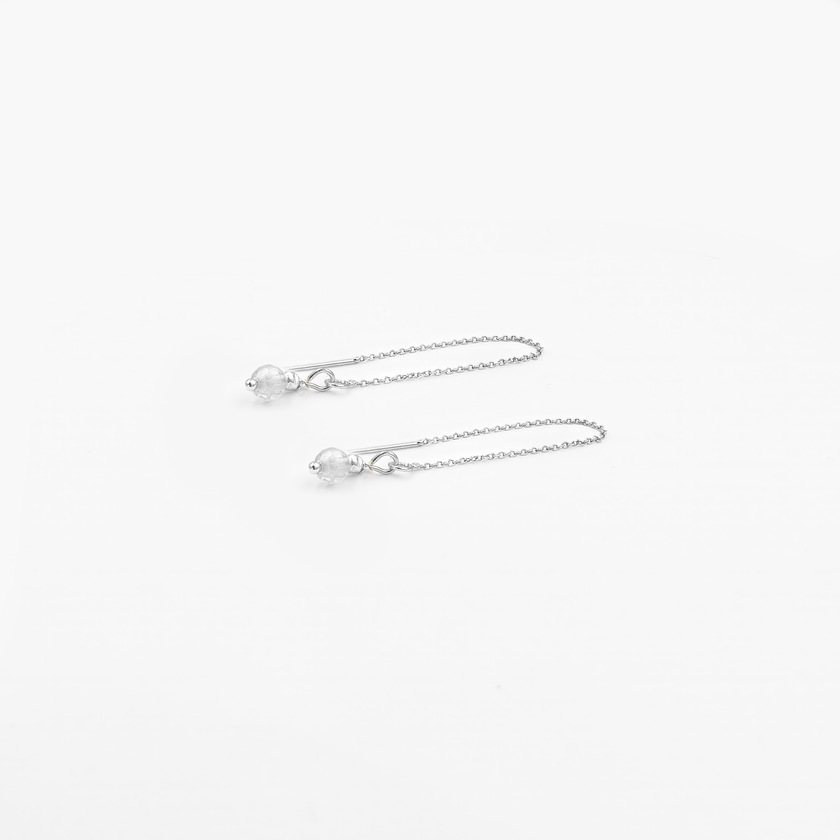 עגילים ארוכים בעיצוב שרשרת דקה, עם אבן לברדורייט בגוון עשיר ומרקם פנימי מנצנץ. תכשיט בעבודת יד שמשלב טבע, עומק ואלגנטיות. הלברדורייט נחשב לאבן של אינטואיציה והגנה אנרגטית – בחירה מיוחדת לנשים שמחפשות עגיל עם משמעות וסטייל ייחודי.

