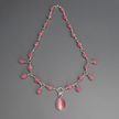 Pink Cat's Eye Opalite Necklace