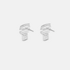 14 carat white gold earrings with chrysolite stones