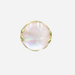 A silver ring with mother of pearl in a delicate pink shade