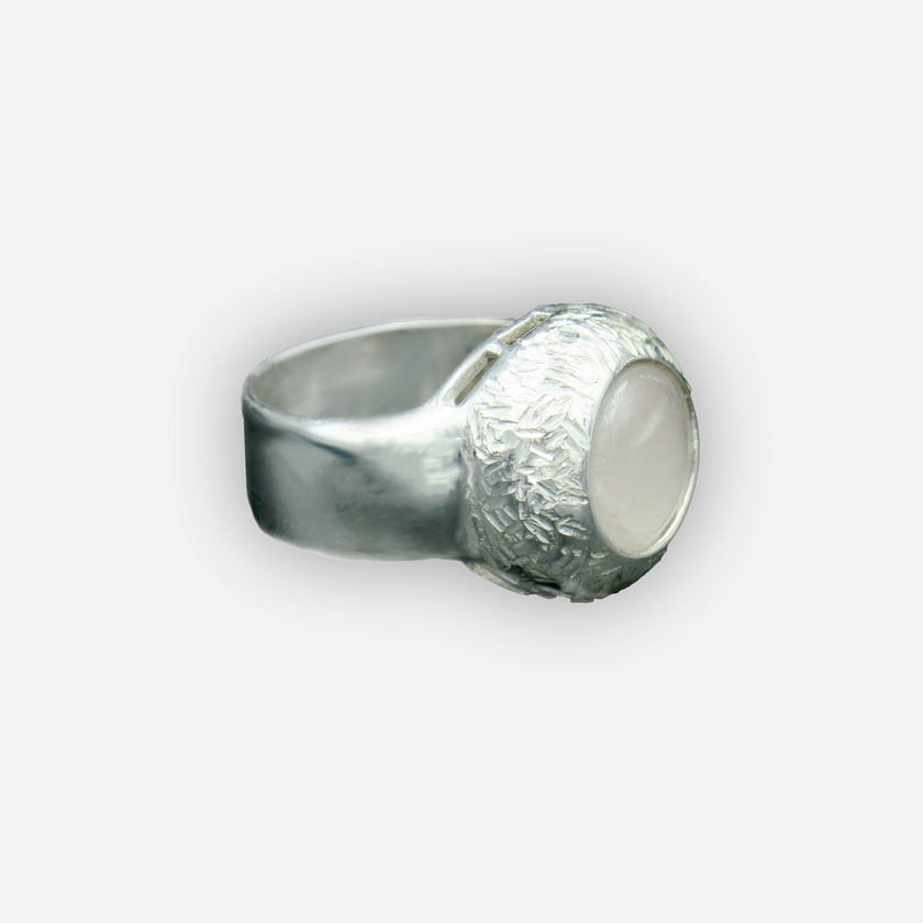 טבעת כסף 925 עם קוורץ