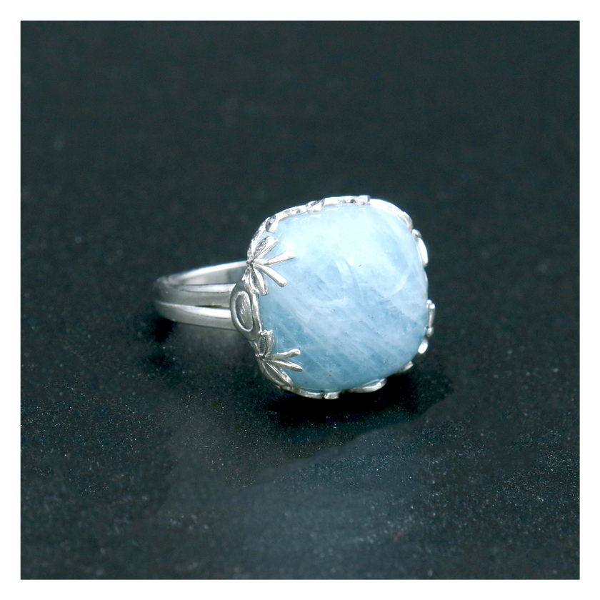 טבעת כסף ולרימר טבעי