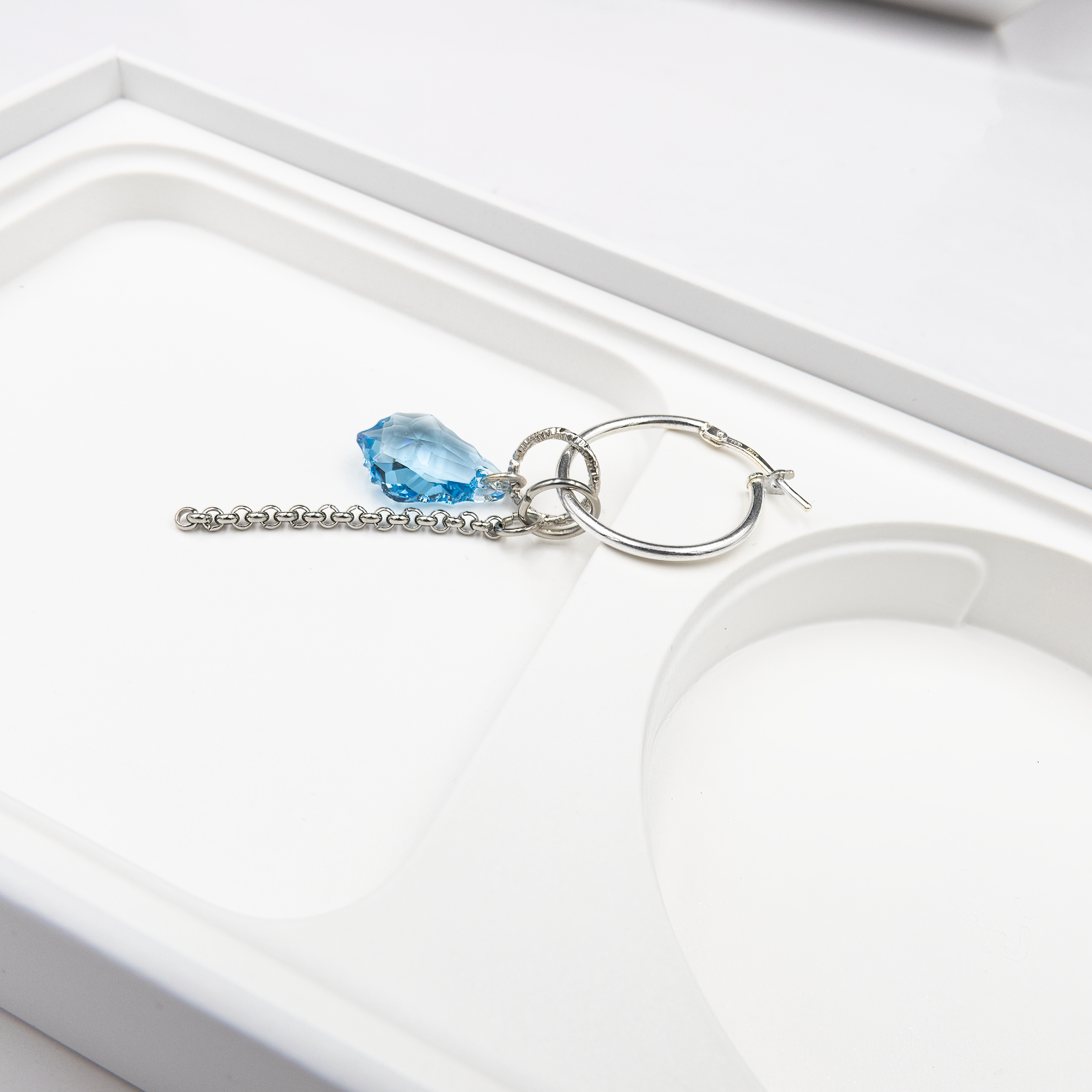 Connie hoop earrings with 4 pendants