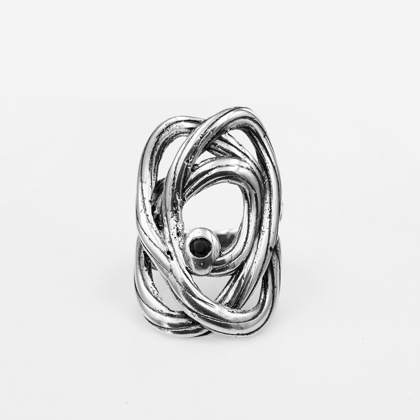 טבעת כסף 925 עם אוניקס