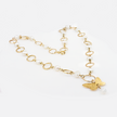 Pearl necklace with butterfly