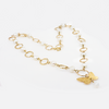 Pearl necklace with butterfly