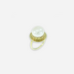 Silver ring with pearl