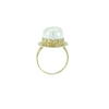 Silver ring with pearl