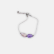 Silver bracelet with ametrines