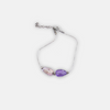 Silver bracelet with ametrines