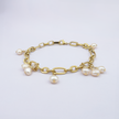 Bracelet with white pearl