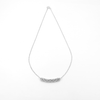 Silver necklace without stones