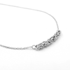 Silver necklace without stones