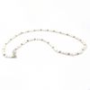 Silver and white pearl necklace