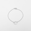 Silver bracelet without stones