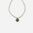 Lavender pearl necklace with pendant