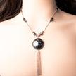 Necklace combined with hematite pendant
