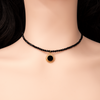 Necklace with onyx pendant