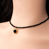 Necklace with onyx pendant