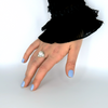 Silver ring with pearl