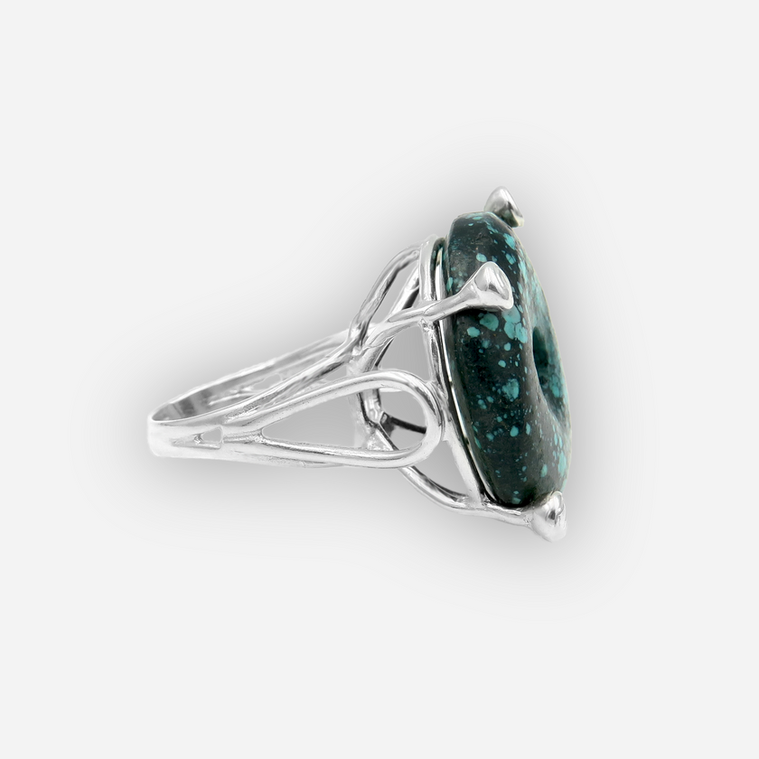 טבעת כסף עם טורקיז