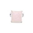 Silver ring with delicate pink opalite