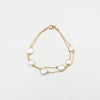 Two-row white pearl bracelet